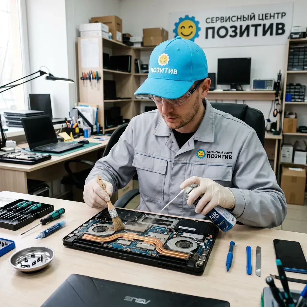 Чистка ноутбука от пыли в Красногорске | Замена термопасты