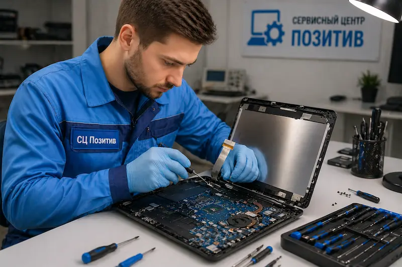 Ремонт шлейфа матрицы ноутбука в Красногорске