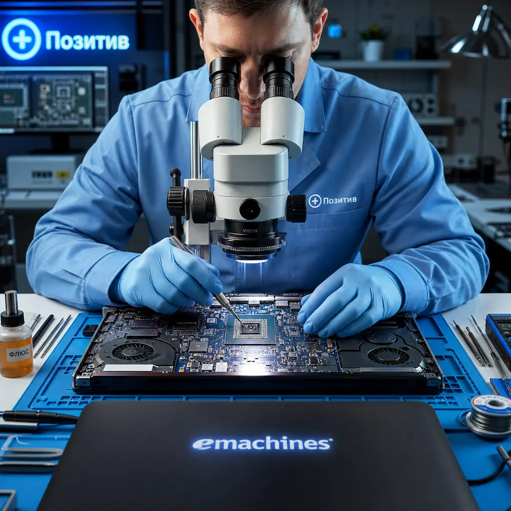 Замена видеокарты ноутбука Emachines в Красногорске