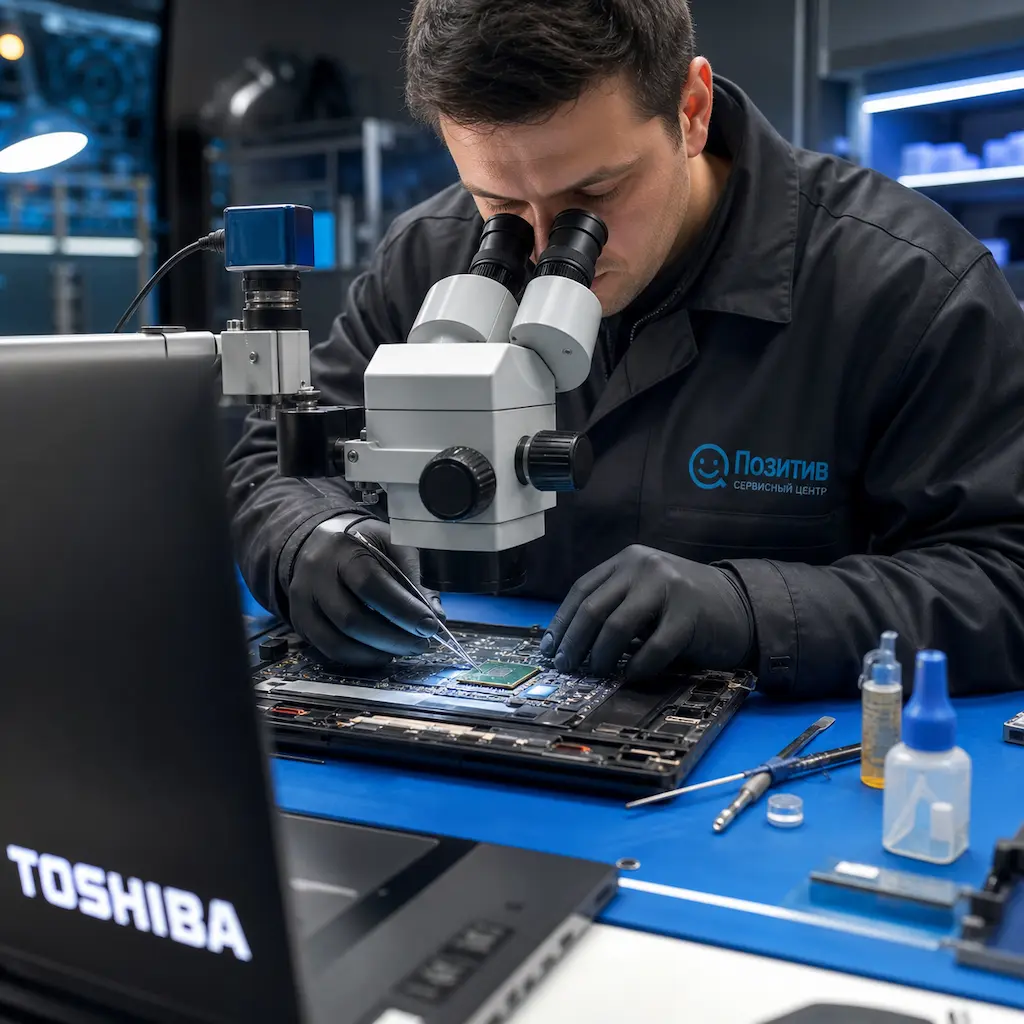 Замена видеокарты ноутбука Toshiba в Красногорске