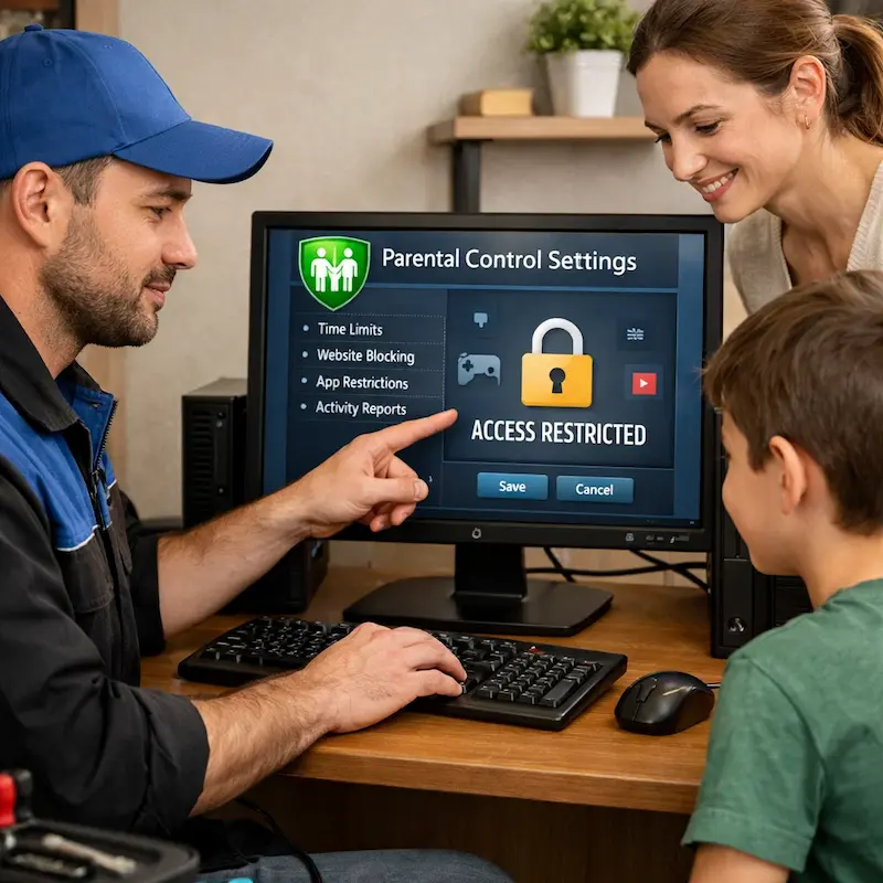 Родительский контроль на компьютере и ноутбуке в Красногорске