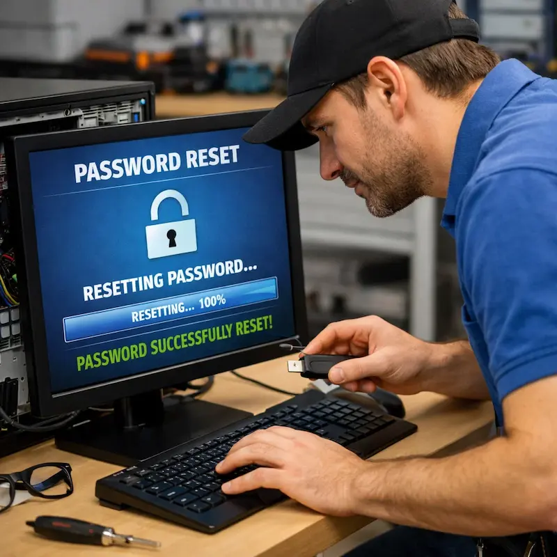 Сброс пароля от компьютера в Красногорске