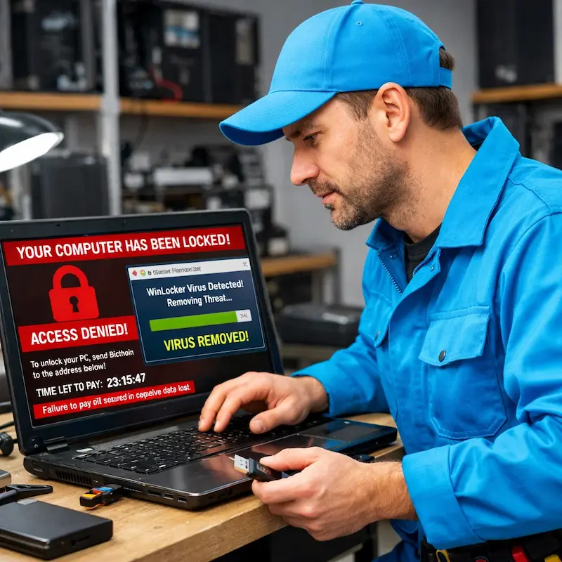 Поможем разблокировать компьютер и ноутбук в Красногорске